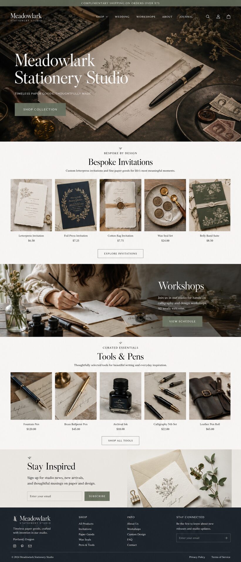 Home design mockup