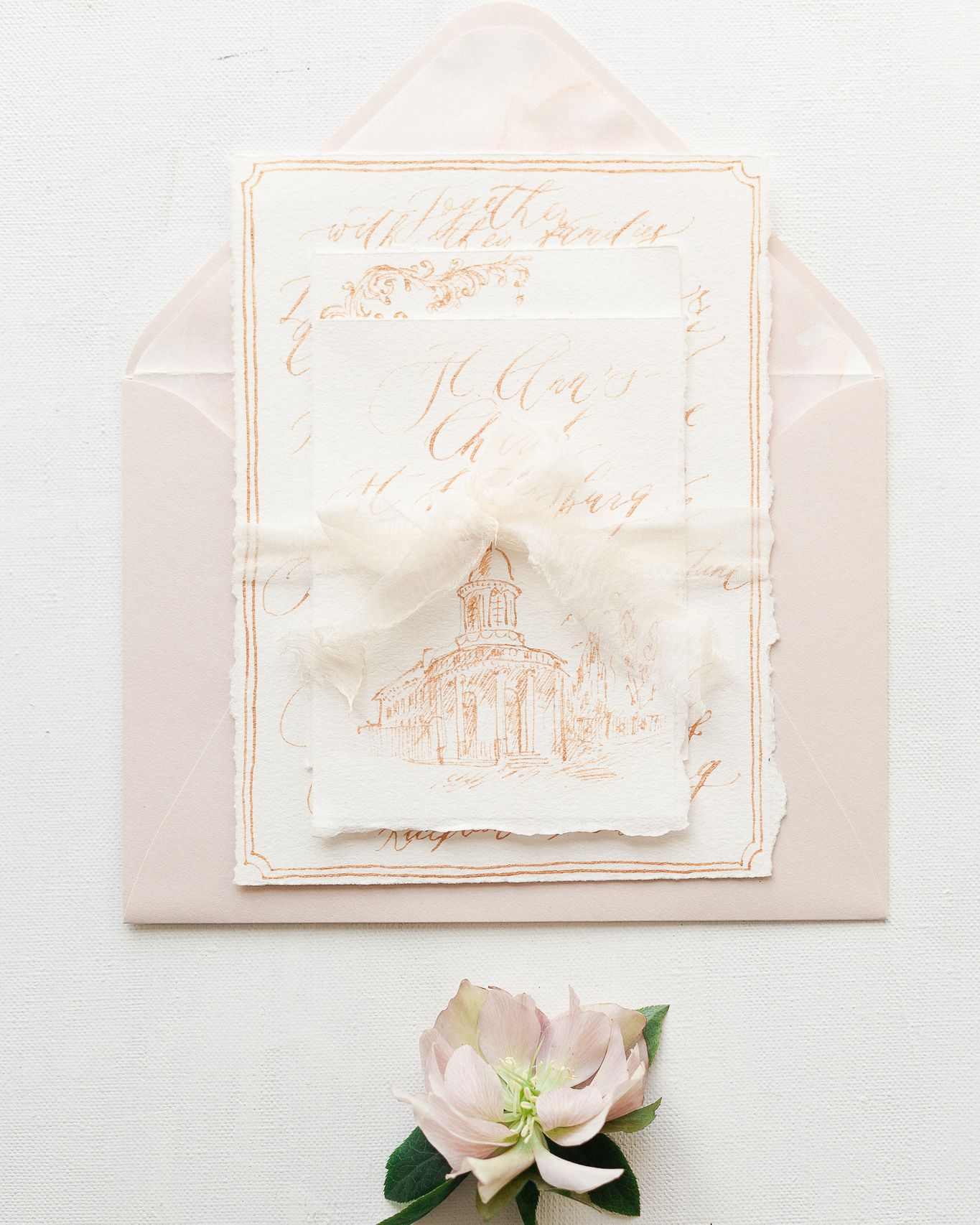 Floral letterpress card